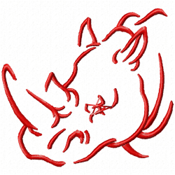 Animals Silhouette Embroidery Design 3